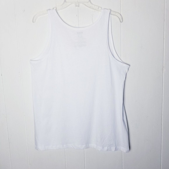 Make Market White Tank Top Women Size XL NWT Sleeveless - Picture 3 of 10